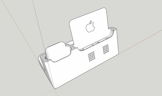 iPhone 15 Profi max + Airpod Dock 3d print model - Mito3D