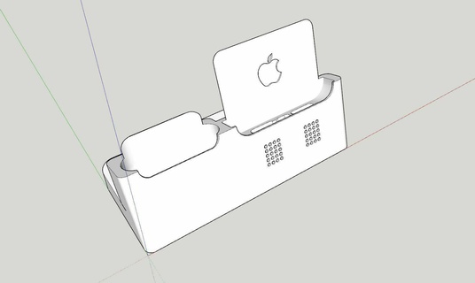 iPhone 15 Profi max + Airpod Dock 3d print model - Mito3D