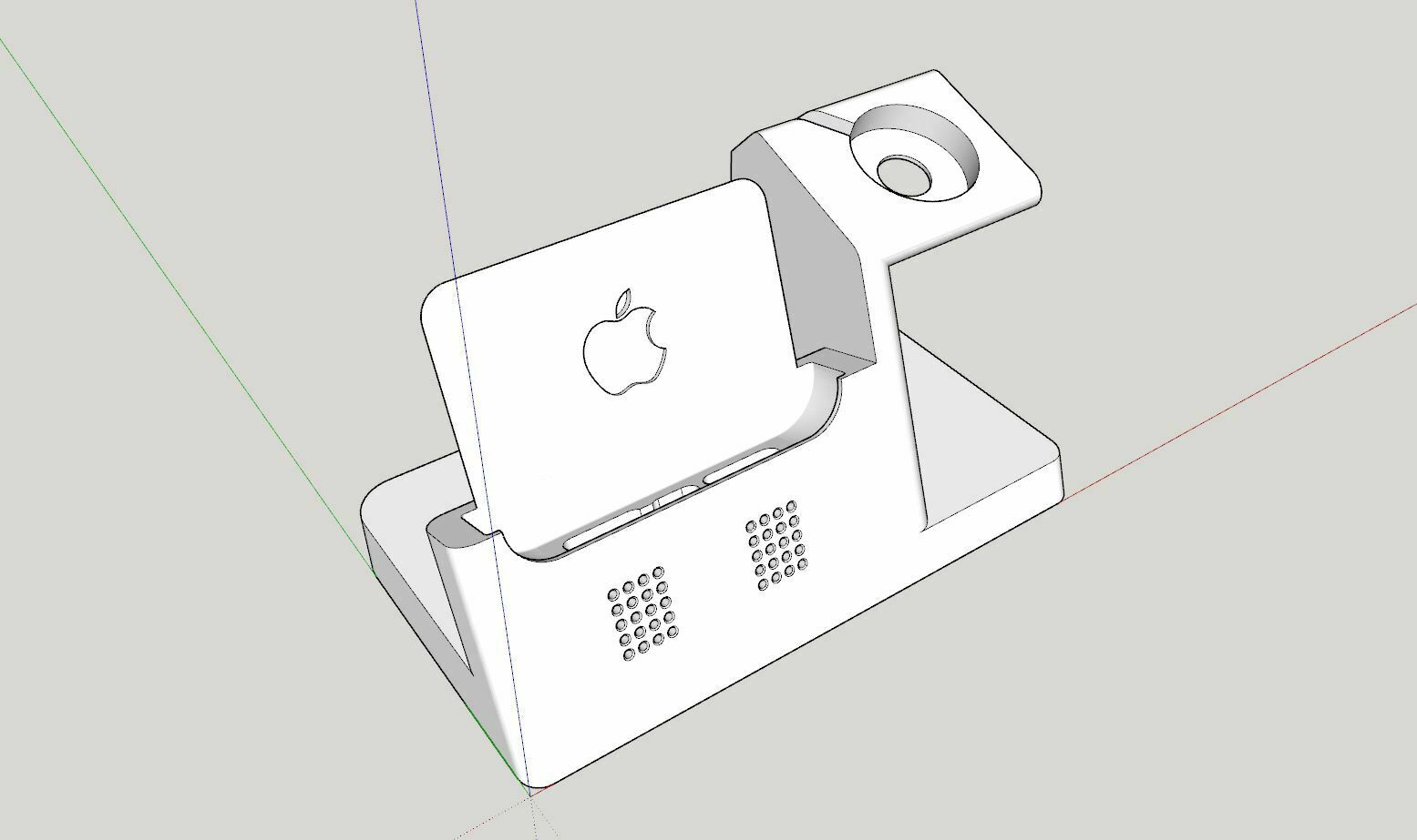iphone 15 pro max + Pomme regarder quai airpod 3D print model - Mito3D