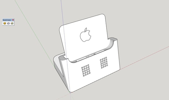 Iphone 15 pró max doca airpod maçã 3d print model - Mito3D