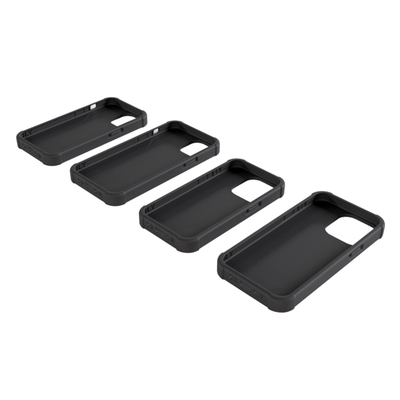 iphone 15 pro max flexible case set gadget smartphone filament tpu corner protection military hidden button 3d print model - Mito3D