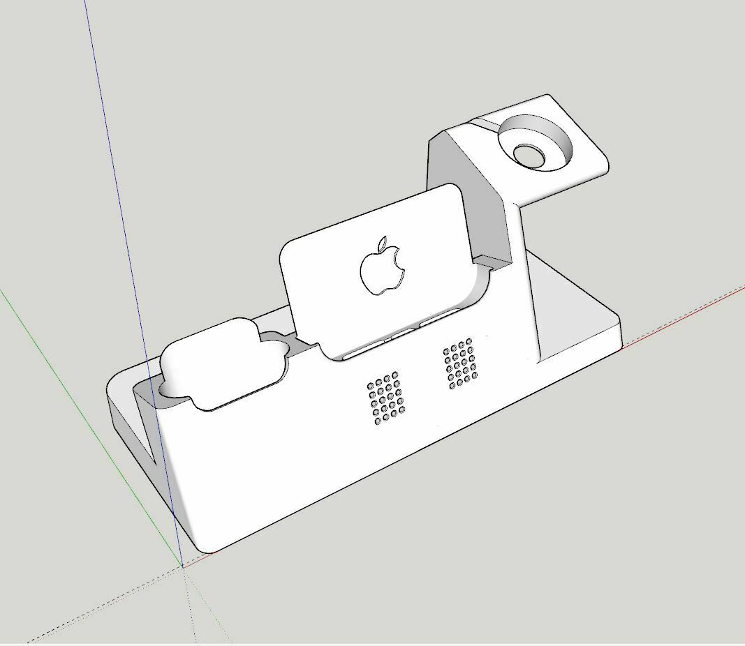 iPhone 15 Profi ultimativ Dock Airpod Ausführung 3D print model - Mito3D