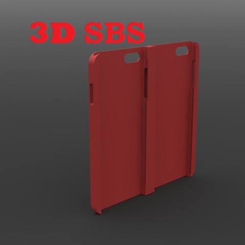 2 iphone 3d video gadget case sbs 3D print model - Mito3D