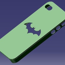 iphone 4s batman caso gadget 3d print model - Mito3D