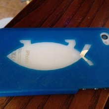 iphone 4s darwin fish case gadget mobile phone 3d print model - Mito3D