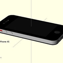 iphone 4s modèle gadget Cas gaine openscad mobile téléphone 3d print model - Mito3D