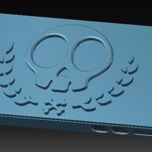2 iphone 4s skull case vol gadget 3d print model - Mito3D