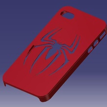 iphone 4s Örümcek Adam durumunda gadget 3d print model - Mito3D