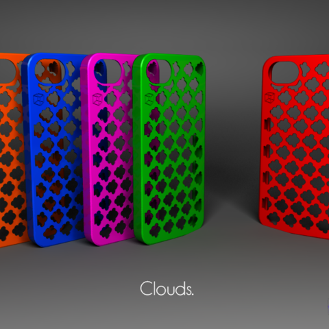 iphone 55s caso de las nubes gadget 3D print model - Mito3D