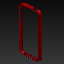 iphone 5 5s bumper gadget 4 apple shell hut 3d print model - Mito3D