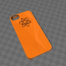 iphone 5 orange Fall gadget shell Wissenschaft shanimen 3d print model - Mito3D