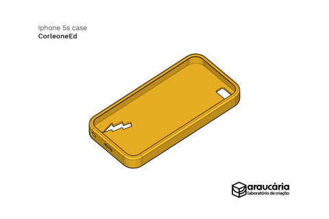 Iphone 5s flex caso bainha gadget 5 tpu Móvel phone smartpone tábua 3d print model - Mito3D
