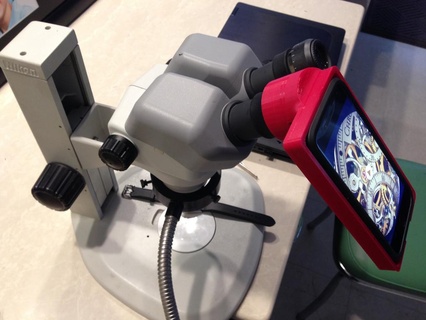 i phone 6 microscopio adattatore mobile Telefono 3d print model - Mito3D