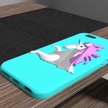 iphone 6 unicorno shell gadget apple animale box buccia 3d print model - Mito3D