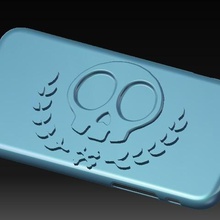 iphone 6s crânio caso vol2 gadget 3d print model - Mito3D