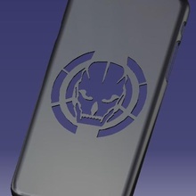 iphone 6s skull case gadget 3d print model - Mito3D