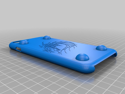iphone 7+ Cas gaine dragon 3d impression 3d print model - Mito3D