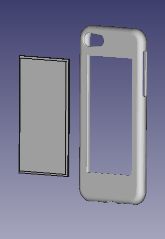 Iphone 7 8 2 célula phone caso bainha modular cobrir 3D print model - Mito3D