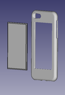 Iphone 7 8 2 célula phone caso bainha modular cobrir 3d print model - Mito3D