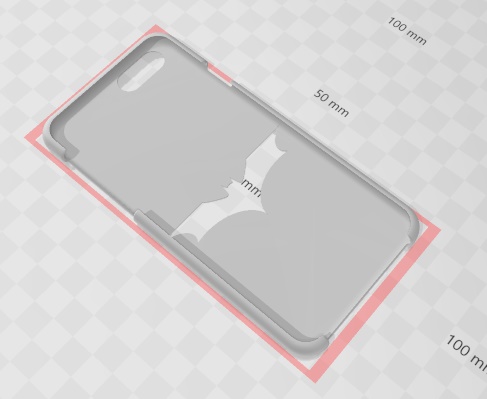 iphone 7 caso funda murciélago cubierta carcasa teléfono 3D print model - Mito3D