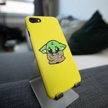 iphone 7 multicolor case baby yoda hull 3d print model - Mito3D