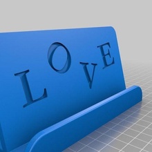 iphone 8 love stand gadget mobile phone 3d print model - Mito3D