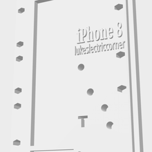 iphone 8 parafuso guia reparação placa telefone apple 3d print model - Mito3D