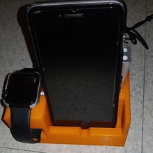 iphone di apple watch stand ricarica gadget smartphone il supporto refill carica dock 3d print model - Mito3D