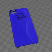 iphone 5 blau Fall gadget shell Wissenschaft shanimen 3d print model - Mito3D