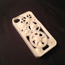 iphone 44s case basis modification gadget card gear 4s mobile phone 3d print model - Mito3D