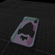 Iphone caso bainha espaço x maçã logotipo razzo míssil gato gatto 3d print model - Mito3D