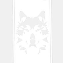 iphone 7 geometriche lupo caso moda box 3d print model - Mito3D