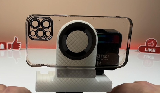iphone magsafe trípode soporte pizca ligero 3d print model - Mito3D