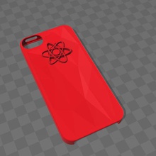 iphone 5 rote Fall gadget shell Wissenschaft shanimen 3d print model - Mito3D