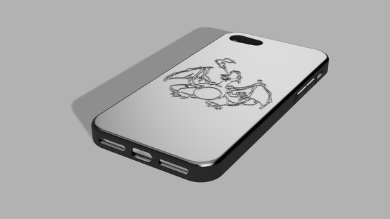 iphone se 2020 case charizard box dragoball manga anime phone 3d print model - Mito3D