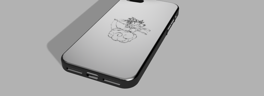 i phone se 2020 Astuccio guaina sfera drago scatola dragoball manga anime Telefono 3d print model - Mito3D