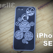 iphone-se Fall tool iphone cover Handys steampunk 3d print model - Mito3D