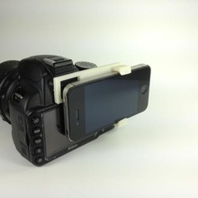 iphone reflex monture divers de la caméra numérique evd expérience openscad paramétrique photographie 3d print model - Mito3D