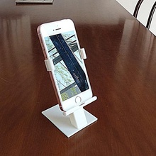 iphone smartphone cellphone desk holder tool handsfree video calls phoneholder stand phone 3d print model - Mito3D
