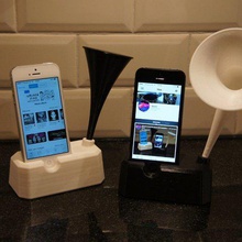 iphone 4 4s 5 5s stand-Lautsprecher horn gadget Handy iphone-Ständer iphone-Halter das cover 3d print model - Mito3D