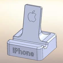 iphone support home 3d print model - Mito3D