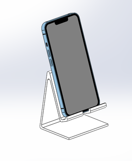 Iphone Telefone suporte 3d print model - Mito3D