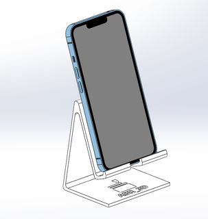 iphone telefon Kulp destek 3d print model - Mito3D
