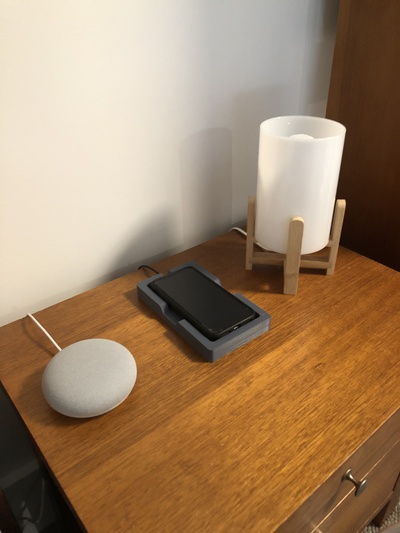 iphone wireless charging dock charger 3d print model - Mito3D
