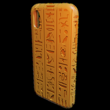 Iphone xs egípcio faraó hieróglifos escrevendo cobrir bainha moda iphone x iphonexs 3d print model - Mito3D