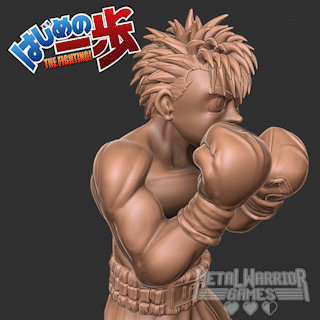 ipo konnouchi hajime anime boxeo caja takamura manga guerrerometalico 3d print model - Mito3D