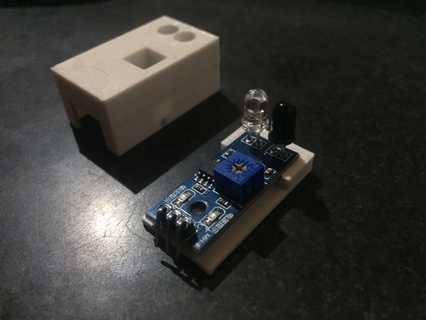 ir proximity sensor enclosure fc-51 box hold go 3d print model - Mito3D