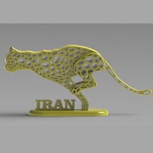İran çita sanat 3dp hayvan 3d print model - Mito3D