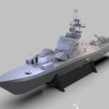 iraniano missile nave guerra 3d Stampa arte figurina miniatura barca replica iran vero superficie dura industriale oceano mare guerre ww2 3d print model - Mito3D