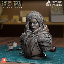 Irène pre supported Jeu dnd miniature minis donjons dragons 32mm tytantroll miniatures Patreon fille femme 3d print model - Mito3D